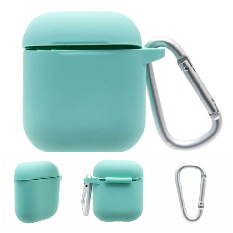 Чехол на AirPods 1/2 Blueo with carbine Ice Blue